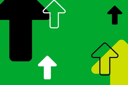 MistryX CTA visual featuring arrows to communicate strategic elevation and intent