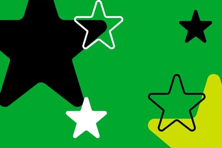 MistryX CTA graphic using star shapes to imply excellence and strategic distinction